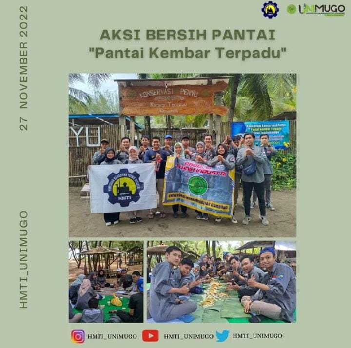 Bersih Pantai Bersama Mahasiswa Teknik Industri – UNIMUGO